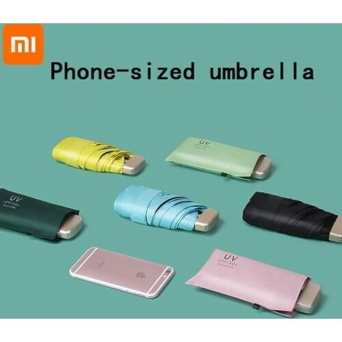 Xiaomi Sun Umbrella Very Small Mini Umbrella Vinyl Umbrella Pocket Sun Protection And Ultraviolet Protection Parasol