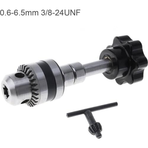 0.5-6.5mm Alloy Steel Drill Chuck Manual Hand Twist Drill Machine Tool with Big Grasping Chuck for DIY Drilling Tools