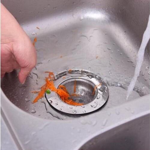1PCS Household Stainless Steel Sink Filter Pool Bathtub Bathroom Sewer Floor Drain Kitchen Anti-clog Slag Strainer Accessories