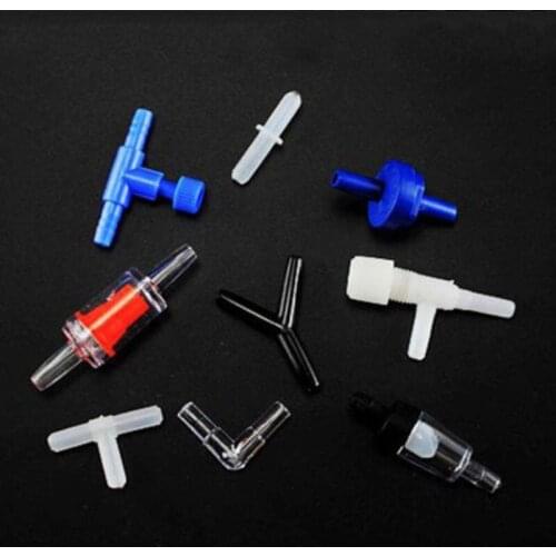 10/30PCS 4mm Plastic Tees "T"“Y” 3-Way Fish Tank Acuaria Aquarium Air Pump Line Tubing Joints Connectors Air Pump Accessories