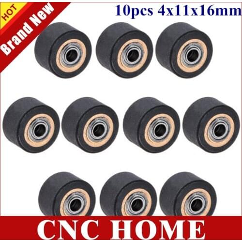 10pcs 4mm Pinch Roller for Graphtec SaiBao Roland Vinyl Cutting Plotter Cutter (4mm x 11mm x 16mm)