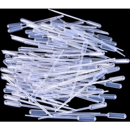100PCS 0.5ml Disposable Polyethylene Eye Dropper Transfer Graduated Pipettes fm