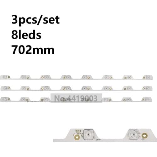 2set=6pcs led backlight strip for TC L L43P1-UD L43P1A-F L43F3800A 4C-LB4308-ZM01J 02j EM43LB02_LED3030F2.1_V1.1_20151026