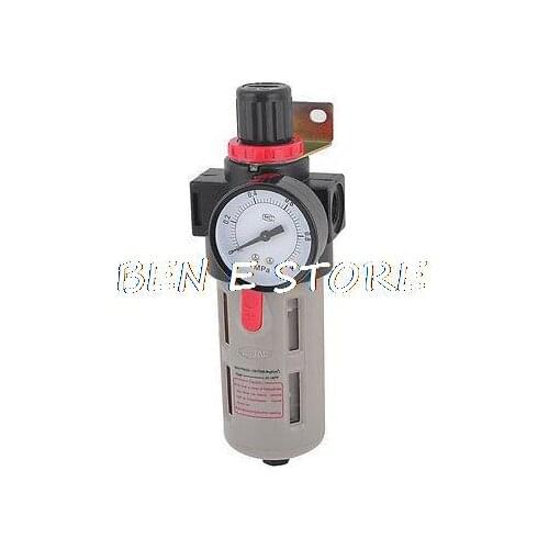 BFR Series Air Source Treatment Pneumatic Filter Tool w Pressure Gauge