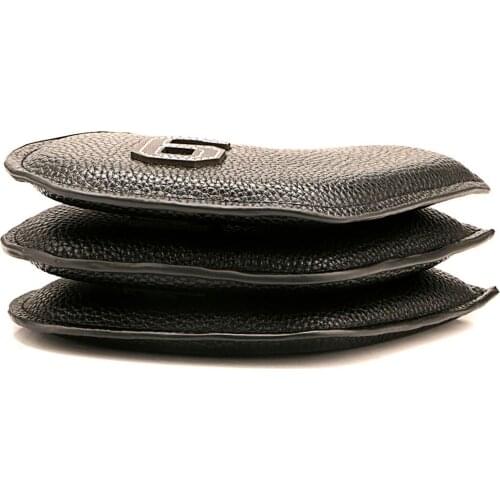 11Pack PU Golf Club Iron Putter Head Cover Protector Waterproof Headcover with Double-sided Identification Number White Letter