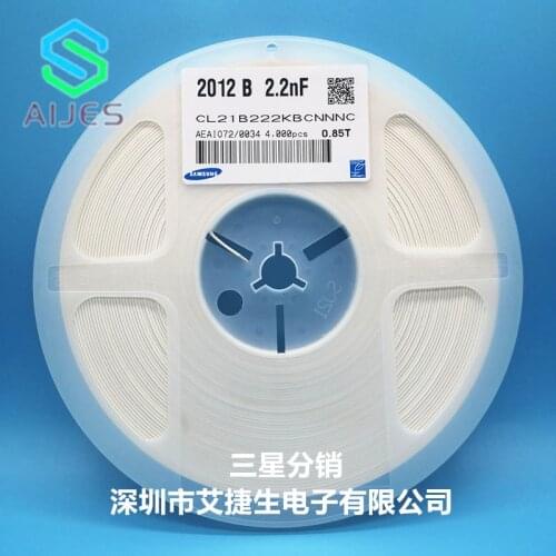 CL21B222KBCNNNC CL21B222KBANNWC CL21B222KBANNNC CL21B222KBANFNC 0805 2.2nF 50V X7R ±10% 2200 pF ±10% 50V Ceramic Capacitor X7R