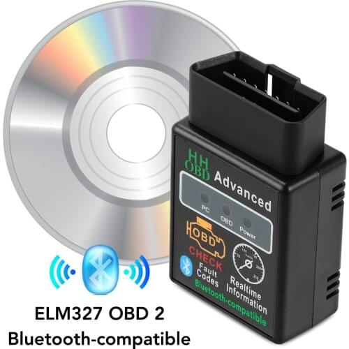 OBD2 HH OBD ELM327 V2.1 Bluetooth-compatible Car Diagnostic Scanner Tool For Daewoo Winstorm Nubira Sens Tosca Matiz Nexia