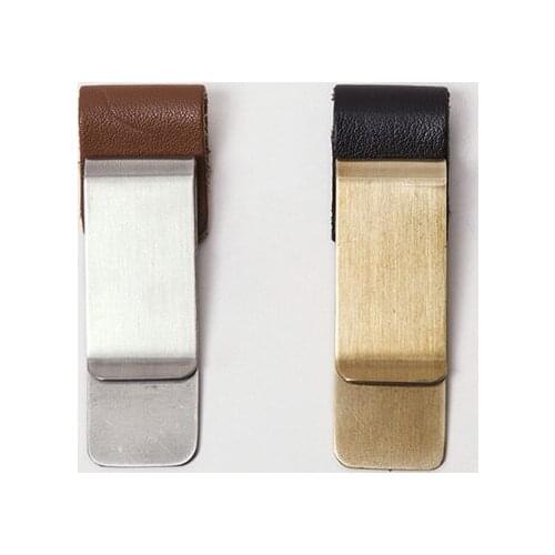 Travelers notebook travel notebook vintage cowhide diary portcrayon purse stainless steel / copper pen clip to notebook