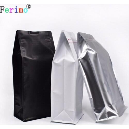 Ferimo 14x32.5cm 1kg nuts walnut packaging 25pcs eight-sided zipper bag aluminum bag tea food packaging storage bag