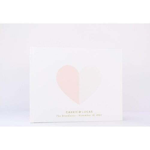 Personalized Mr and Mrs names Wedding Guest Book, Monogram Wedding Guestbook, Gold Foil birthday Ideas, Custom Heart Photo Book