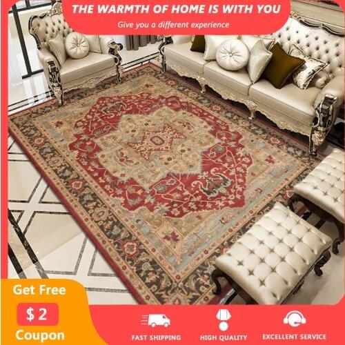 Retro Bohemia Area Rugs Nordic Ethic Style Carpets for Living Room Balcony Study Rug Non-slip Bedroom Decor 120x160cm alfombra
