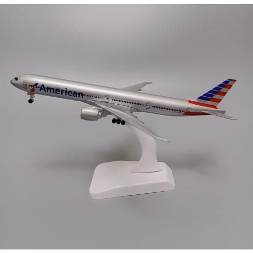 19cm Alloy Metal AIR American AA Boeing 777 B777 Airlines Airplane Model Airways Plane Model W Wheels Landing Gears Aircraft