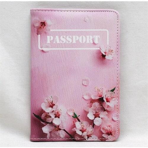Fashion Flower Pattern Travel Passport Cover Document Card Travel Passport Holder Credit Card Case Girls ID Card Wallets Hot