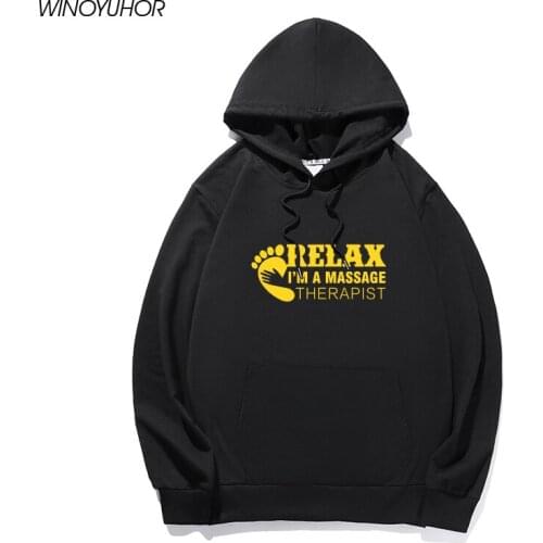 I Am A Massage Therapist Hoodies Mens 2020 New Winte Fashion Long Sleeve Sweatshirts Funny Gift For Men Casual Tops