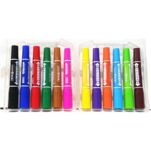 12 Colors Watercolor Brush Pens Set Soft Paint Markers Pen For Drawing Manga Comic Handwriting