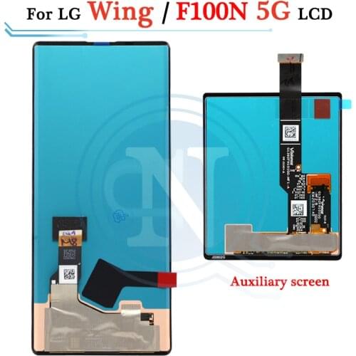 Original 6.8" For LG Wing 5G LCD Display Screen +Touch Panel Digitizer Assembly For LG Wing F100N, F100V, LMF100N LCD