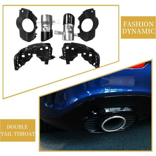 Applicable to Mercedes GlA247 stainless steel car exterior parts, car double tail throat exhaust pipe decorative cover trim