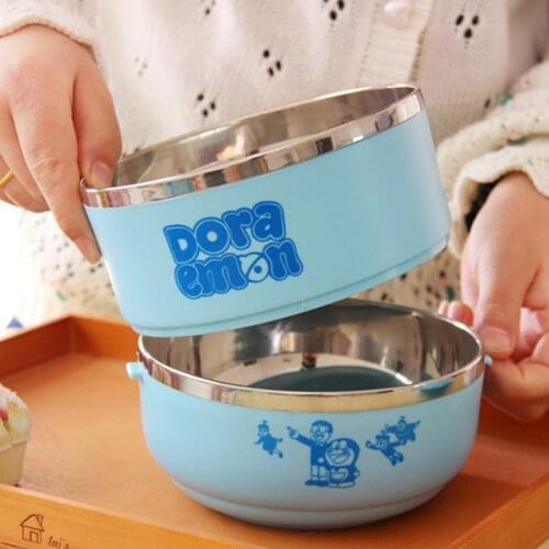 Portable Insulted lunch Containers Two Tier Tiffin with Vacuum Seal Lid Stainless Steel Interior Tableware Sets