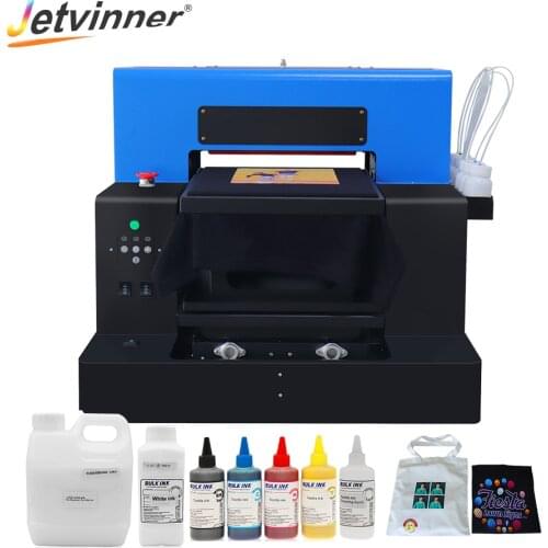 Jetvinner T-shirt Printer A3 DTG Printer Flatbed Printer Textile With Ink For White Dark T-shirt Hoodies Canvas Shoes Bag Shirt