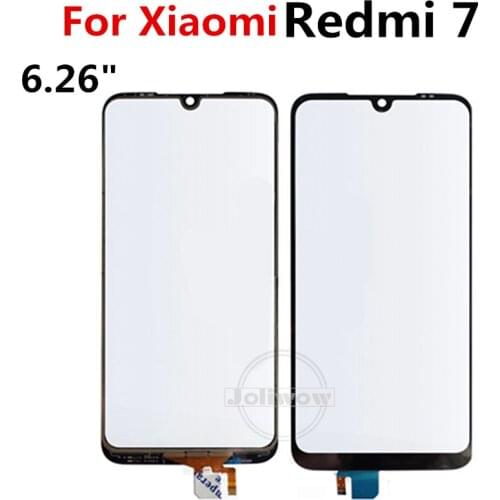 6.26" For Xiaomi Redmi 7 Touch Screen panel Sensor Front Outer Glass Pane Glass Replacement Parts For Redmi 7 Touchpad