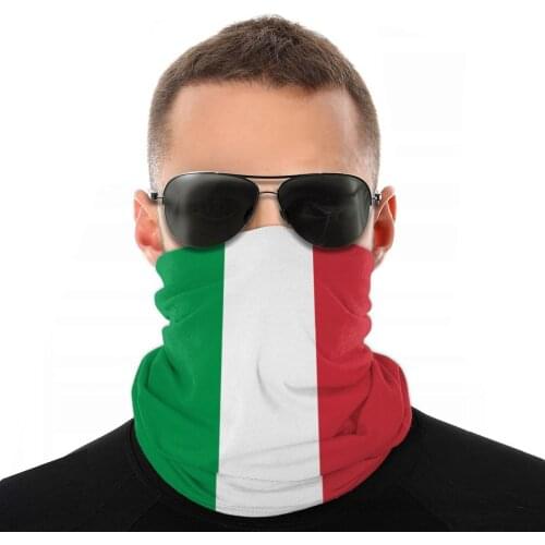 Italian Flag Italy Scarf Half Face Mask Men Women Halloween Neck Warmer Neck Bandanas Windproof Headband Outdoor Hiking
