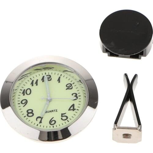 Luminous Car SUV Dashboard Air Vent Stick-On Time Clock Quartz Watch