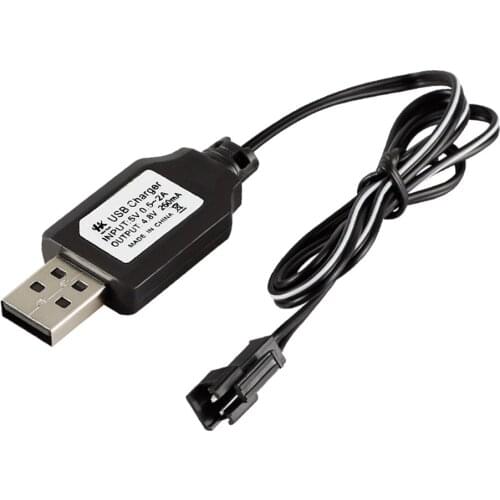 RC Batteries Charger Cable 4.8V USB Charger Quick Charge SM Plug 80cm