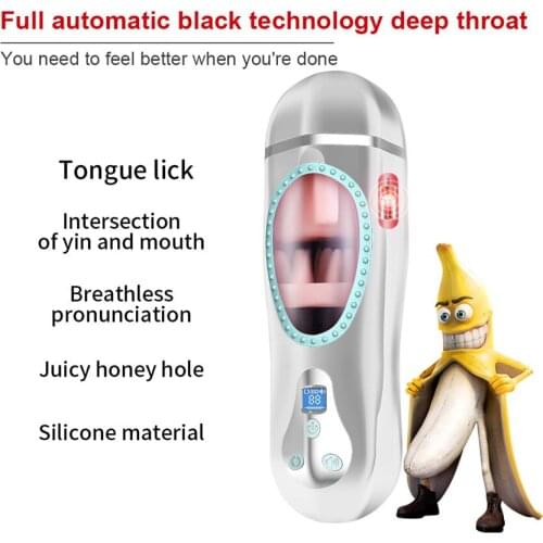 Rotate + Vibrate Male Masturbator Cup Soft Mouth Sex Toys Adult Endurance Exercise Sex Products Pocket Cup for Men Sucking Cup