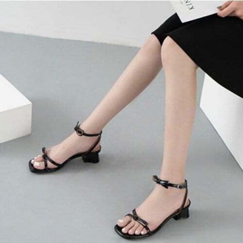 New Fashion Women Sandals Summer Pumps Shoes Sweet Bow Solid Good-quality 4cm High Heels Student Casual Female Sandals Shallow