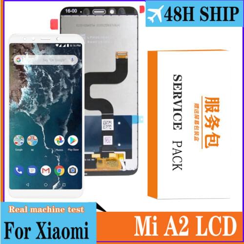 5.99" Screen For XiaoMi Mi A2 LCD Display Screen for XiaoMi Mi 6X LCD Digiziter Assembly Repair for Xiaomi mi a2 M1804D2SG