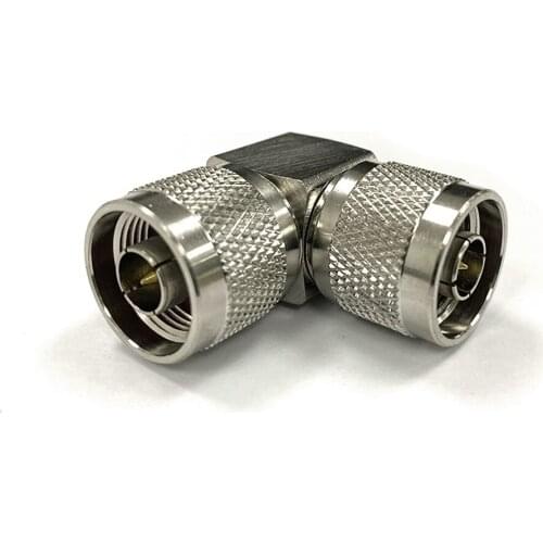 1pc N Type Male Plug to Male RF Coax Adapter Convertor Right Angle Nickelplated NEW wholesale for WIFI
