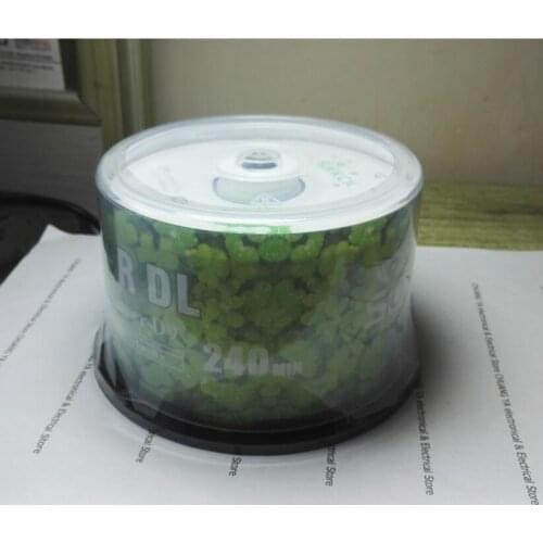 12cm High quality DVD+R DL empty / blank D9 record disc / disk 8X 8.5GB 240MIN 50PCS