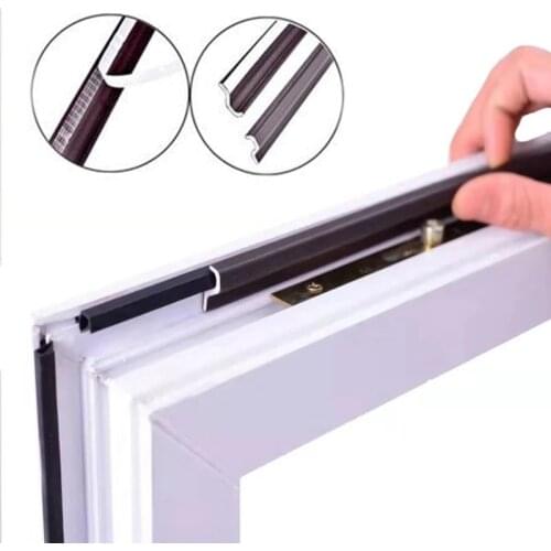 2M Pu Foam door sealing strip acoustic Sound Proof Adhesive door window seal tape Weather Stripping gap Filler Window Hardware