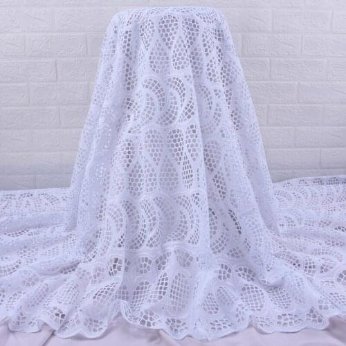 Zhenguiru Bright Diamond Swiss Voile Lace Fabric Mesh African Lace Fabric Embroidery Nigeria Fabric For Women Party Dress A2045