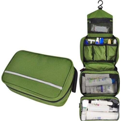 Storage Bag Wall Mounted Space-Saving Oxford Cloth Ladies Beauty Toiletry Case for Home