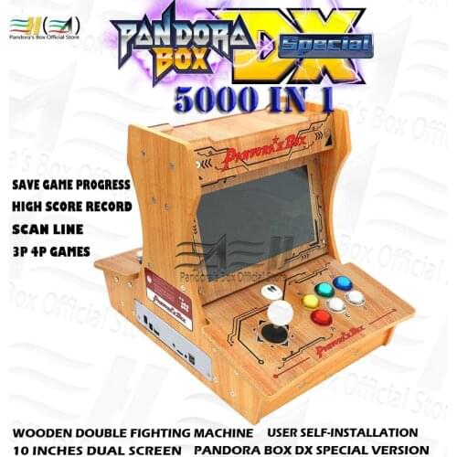 2021 Pandora Box DX mini bartop wooden mini arcade DIY User self-installation 3000 in 1 can save game 3d tekken Mortal Kombat