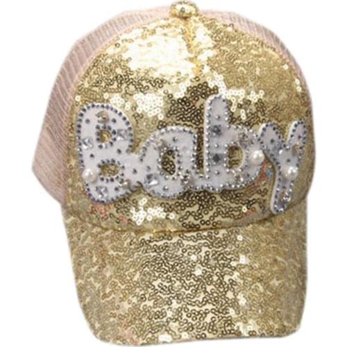Kenka Baby Beanie For Boy Girls Child Kids Shining Sequins Baseball Cap Adjustable Snapback Hat Sun Hat Baseball Cap B0803