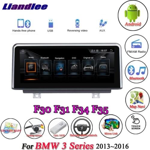 For BMW 3 Series F30/F31/F34/F35 2011-2016 Car Android 10.0 Player Multimedia Stereo System Carplay Androidauto GPS Navigation