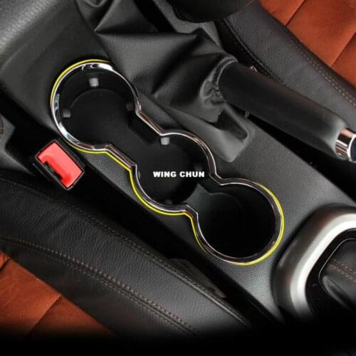 For Opel Vauxhall Astra J Car Cup Frame Cover ABS Chrome Cup Holder Box Decoration Opel Astra Interior Car Styling Accessories