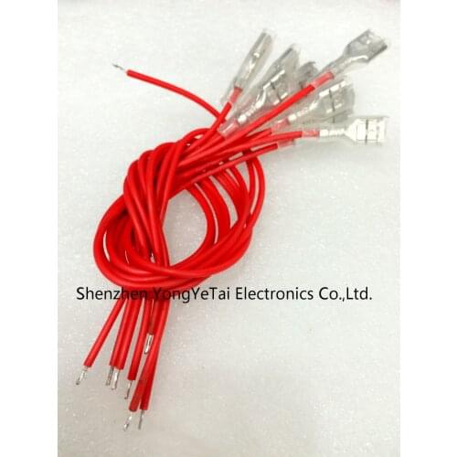 Hot sale Free shipping 6.3 inserts with a line 6.3MM plug spring wiring terminals cord end terminal