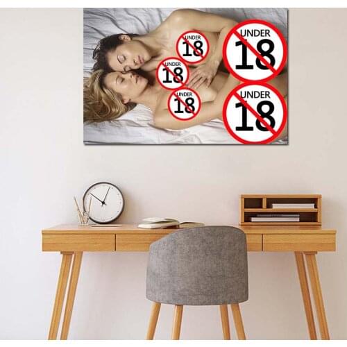 Canvas Painting Wall Art 2 Sexy Women on the Bed Pictures Canvas Art Posters and Prints For Living Room Modern decorations