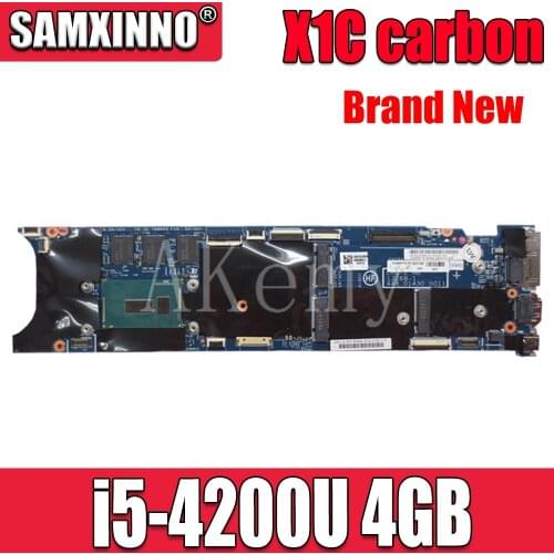 SAMXINNO X1C Motherboard For Lenovo ThinkPad X1 X1C carbon laptop Mainboard with i5-4200U CPU 4GB RAM X1C Motherboard Mainboard