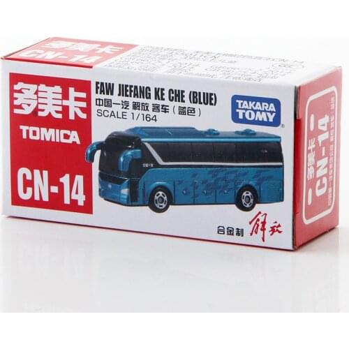 Takara Tomy Tomica CN-14 FAW JIEFANG KE CHE BUS Blue 1/164 Metal Diecast Vehicle Model Car