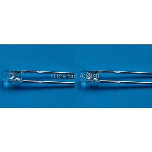 Non polar double chip 940nm 3mm infrared led 1.2-1.3v 50ma 45degree