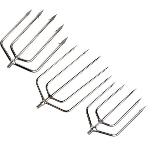 Stainless Steel Prong Harpoon Fish Fork Fishing Ice Breaker AccessoryTackleTool