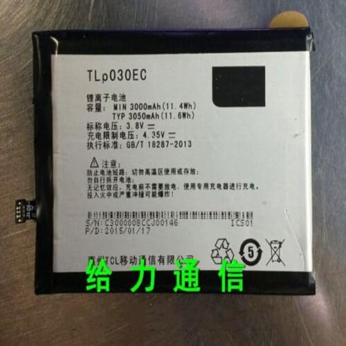 Original Replacement Battery TLp030EC 3050mAh Battery For TCL 3S M3G mobile Phone with repairs tools