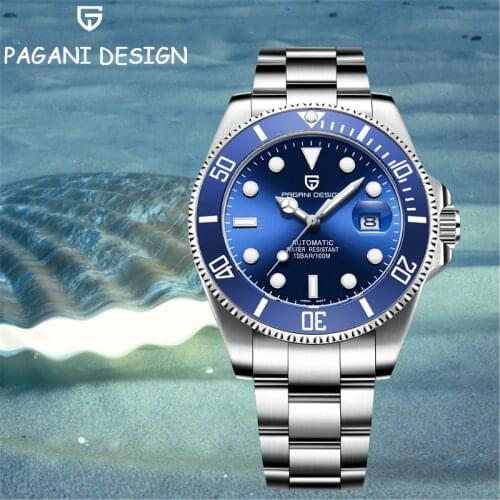 PAGANI DESIGN 2021 New Mens Mechanical Luxury Automatic Watch Night Light Finger Clock Sapphire Glass Watch reloj hombre