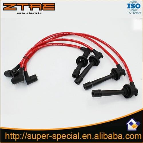 RACING SPARK PLUG WIRE 10.2MM FOR 1988-2000 SOHC HOND@ CIV*IC D15/D16 BLUE/RED
