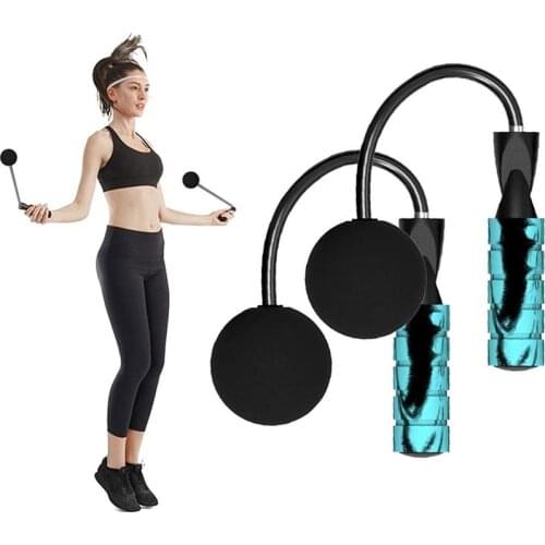 Adjustable Ropeless Skipping Rope Gym Fitness Jump Rope Plastic Cordless for Men Women Kids Home Workout Jumping Training