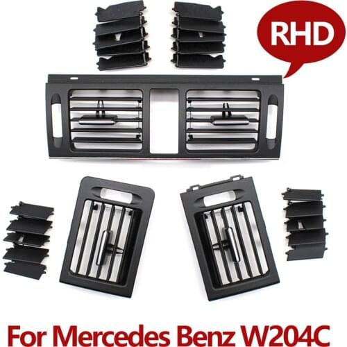RHD Upgraded Front A/C Air Vent Grille Outlet 3PCS Set For Mercedes Benz W204 C Class 180 200 220 230 260 300 350 2007-2011